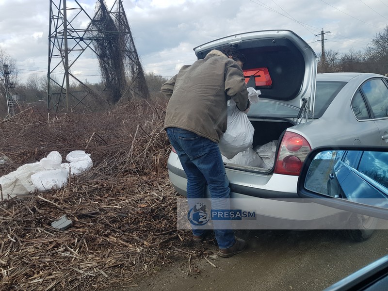 FOTO. Sătmărean surprins în flagrant. S-a ”ascuns” de Poliția Locală, dar a fost găsit