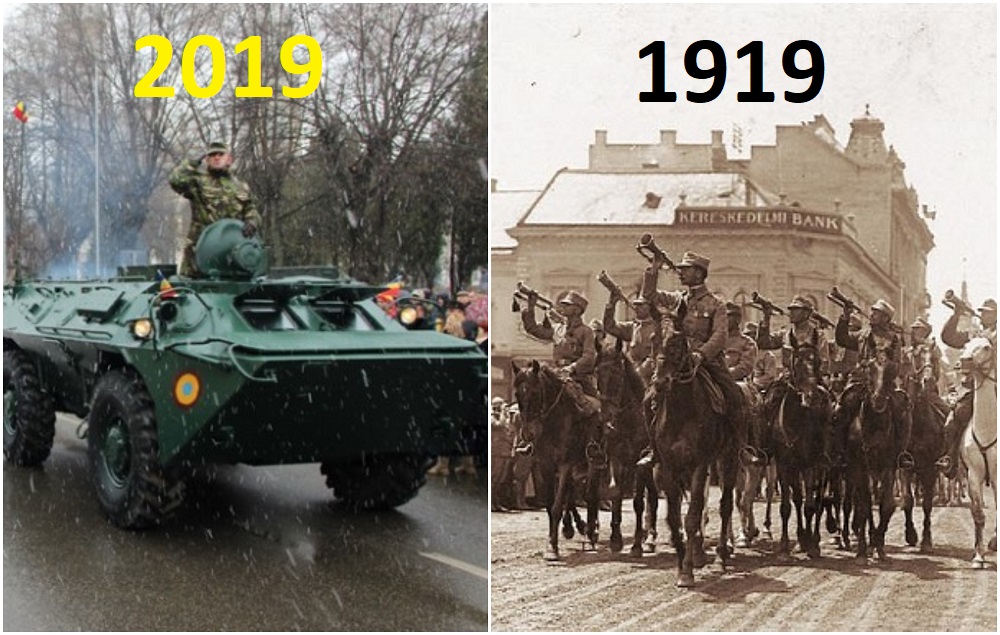 Centenarul Sătmarului. Armata Română reeditează intrarea în Satu Mare. Manifestare fără precedent