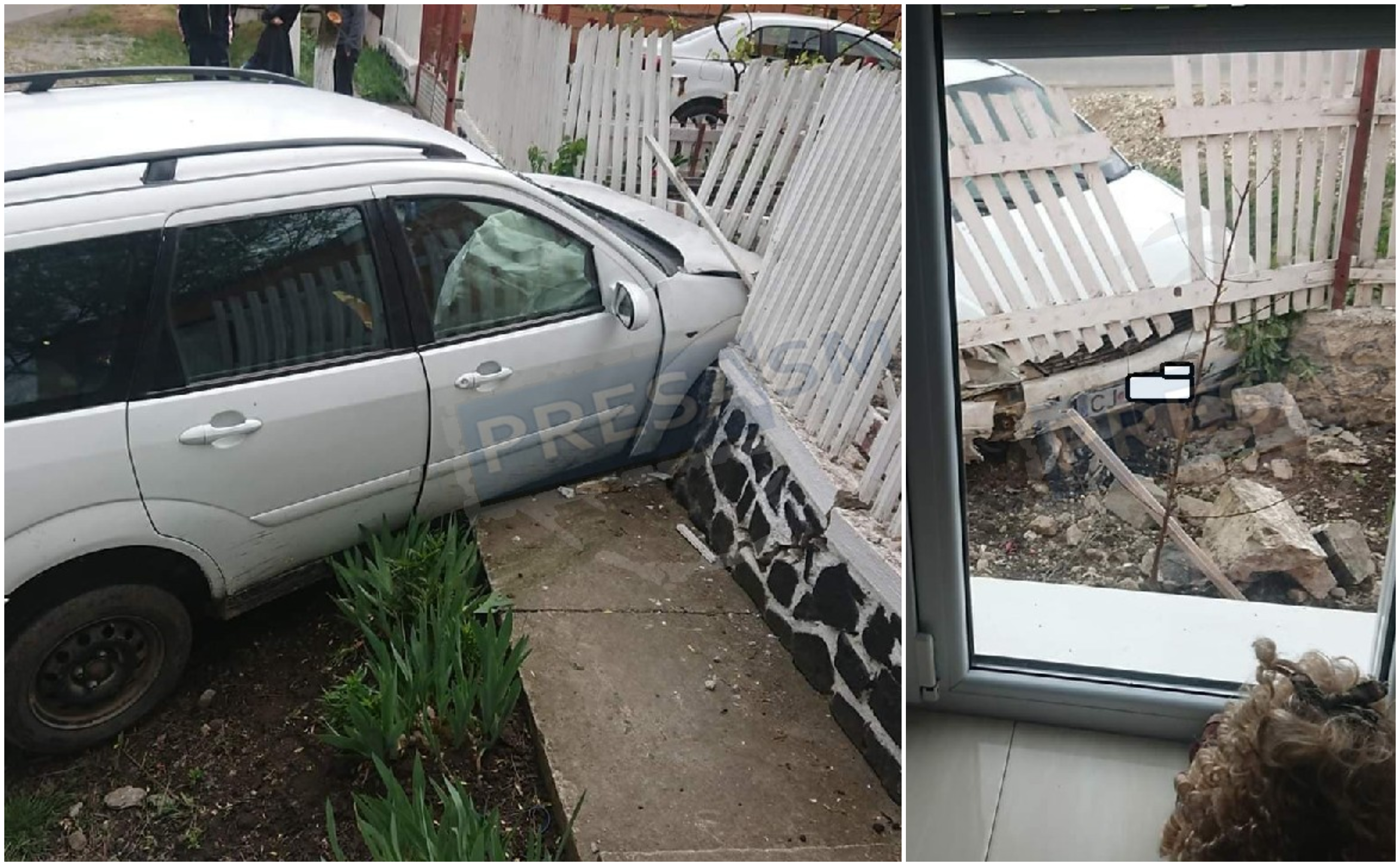 De 8 martie, un tânăr beat și fără permis s-a înfipt cu mașina în gard, în județul Satu Mare