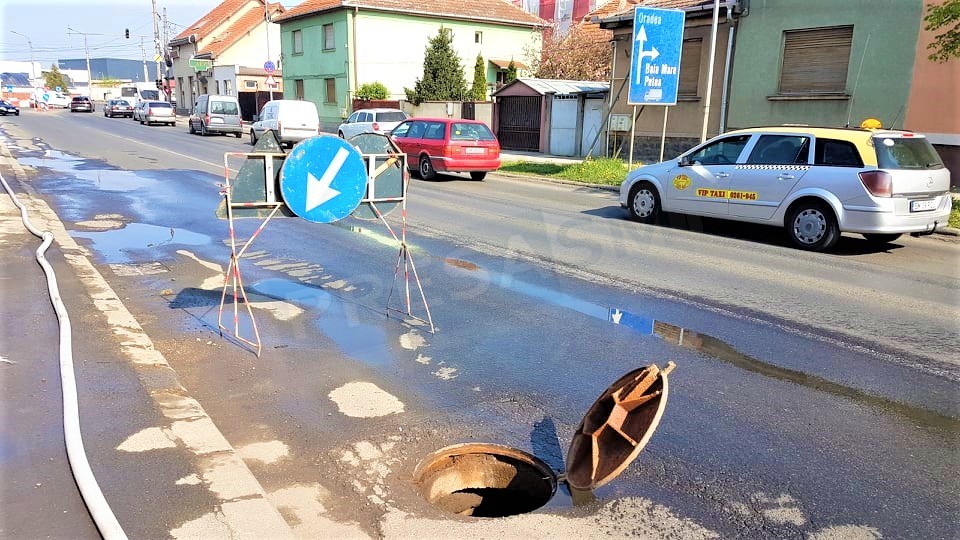 FOTO. Intervenție în locul "blestemat" de pe bulevardul Goga. Traficul este restricționat