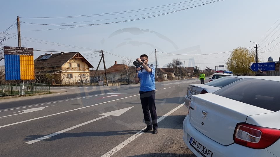 Sătmărean de 18 ani, prins la volan cu o viteză cu 150 km/h peste cea admisă