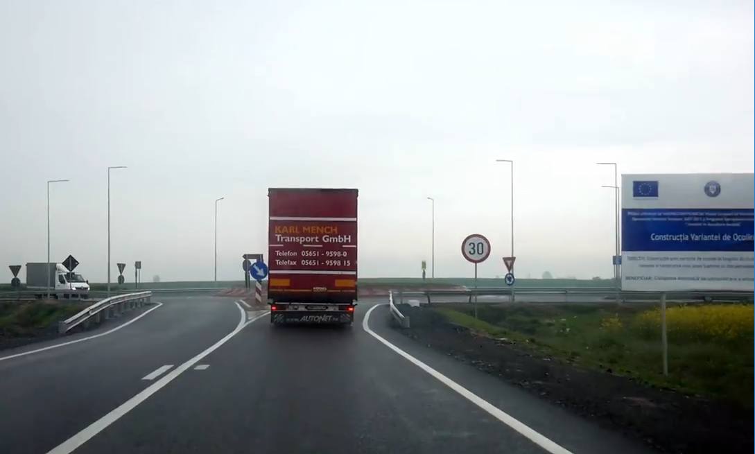 VIDEOREPORTAJ pe centura Careiului. Cum se circulă pe singura variantă de ocolire din județ