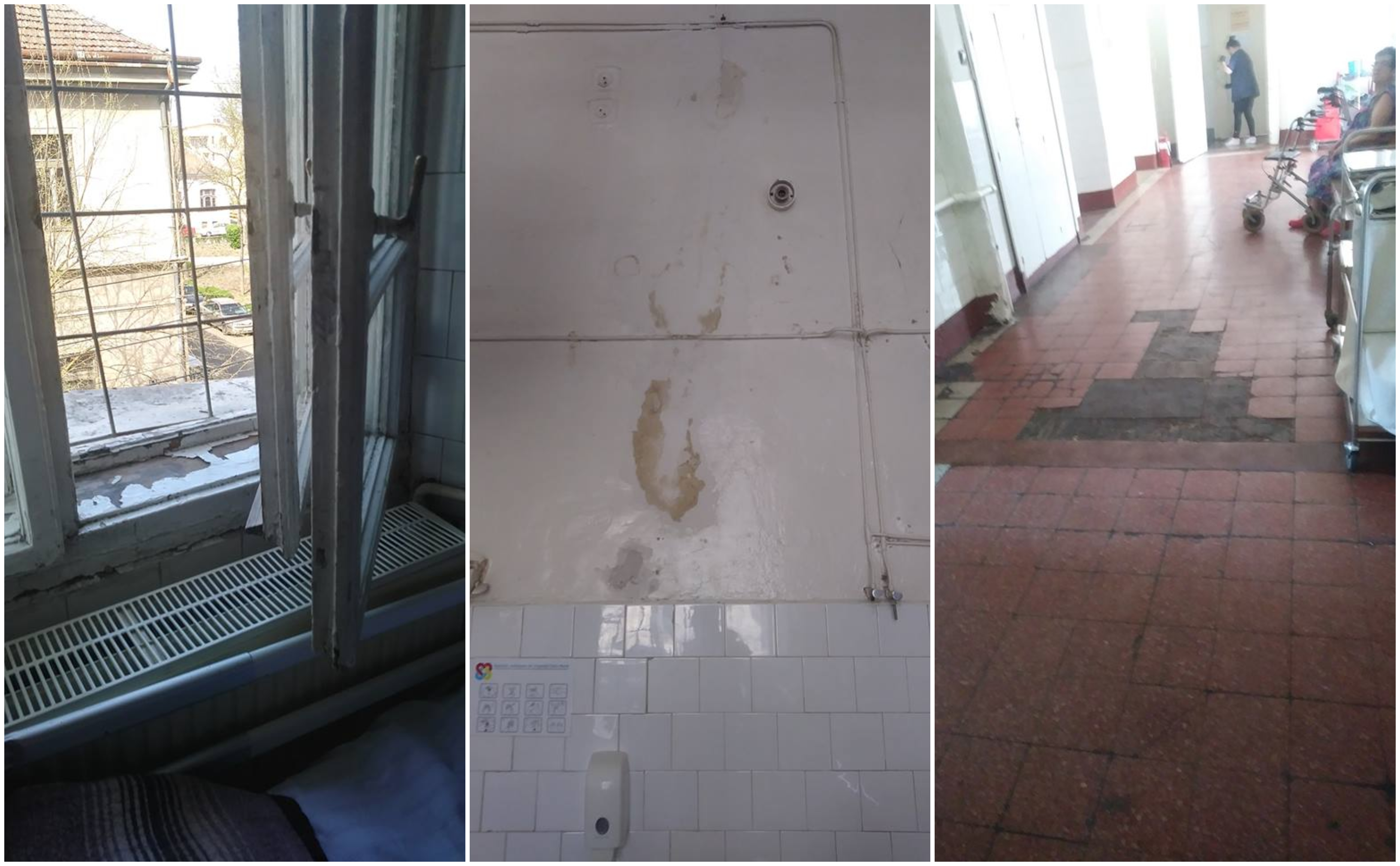 FOTOGALERIE. Condiții improprii la Spitalul Județean. ”Condiții de nivel european”, se plâng pacienții