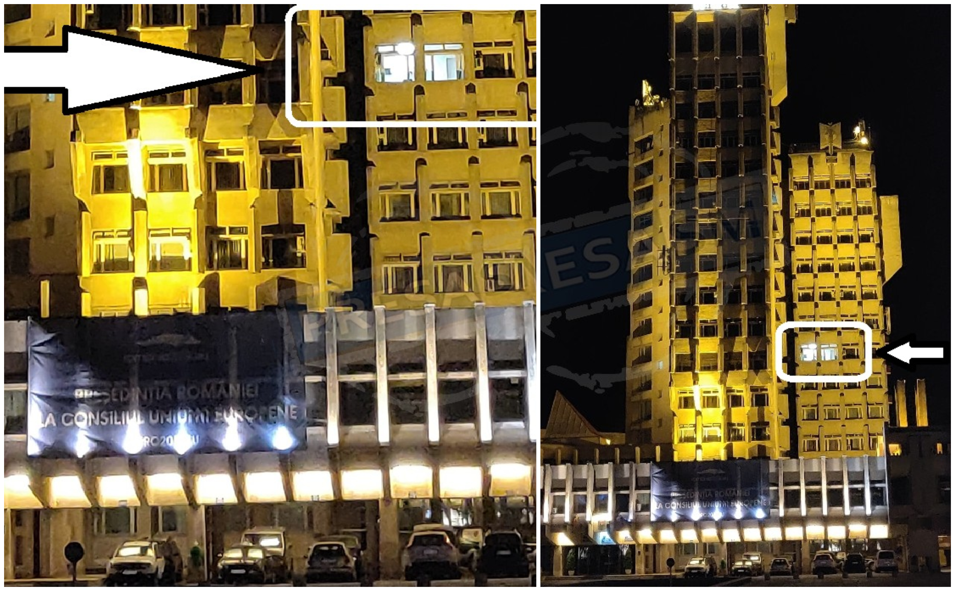 FOTO. Sătmarul minunilor! Se lucrează și noaptea în Palatul Administrativ Satu Mare?!