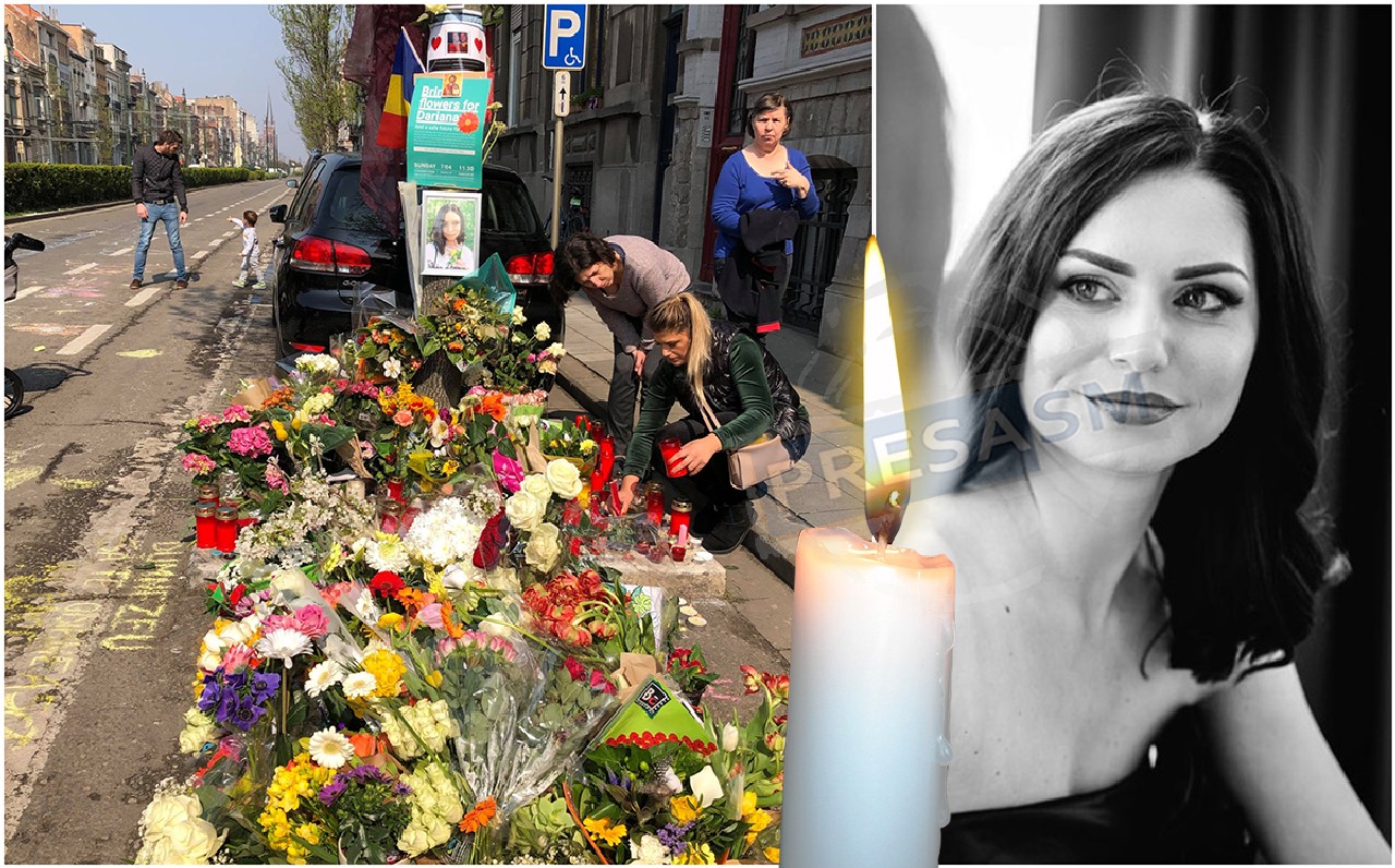 FOTO. Zeci de belgieni și români au comemorat-o pe sătmăreanca Dariana Palcău, ucisă de un șofer