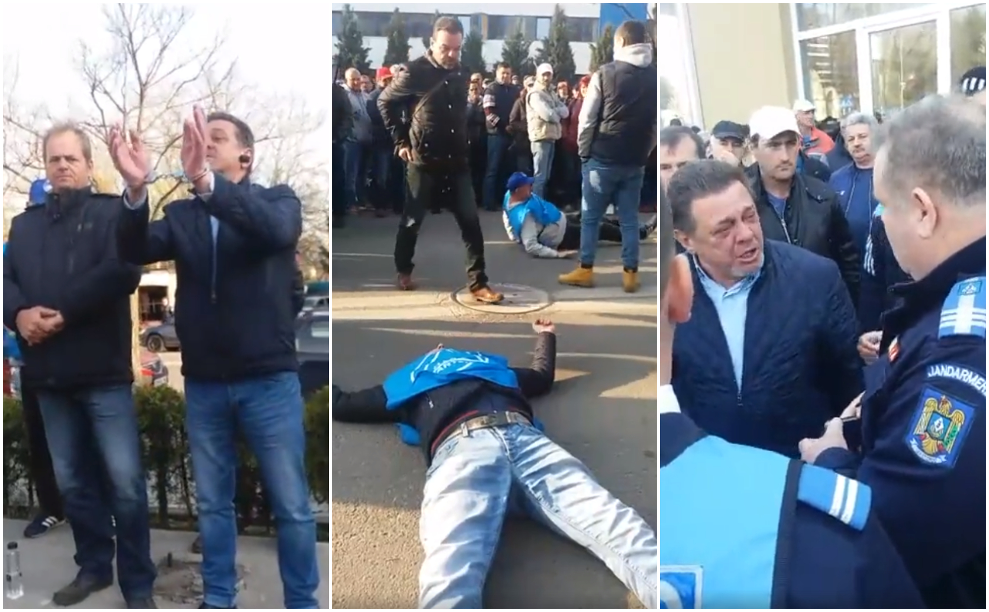 FOTO. Lacrimi, cătușe și drumuri blocate la greva de la Electrolux. Au intervenit jandarmii