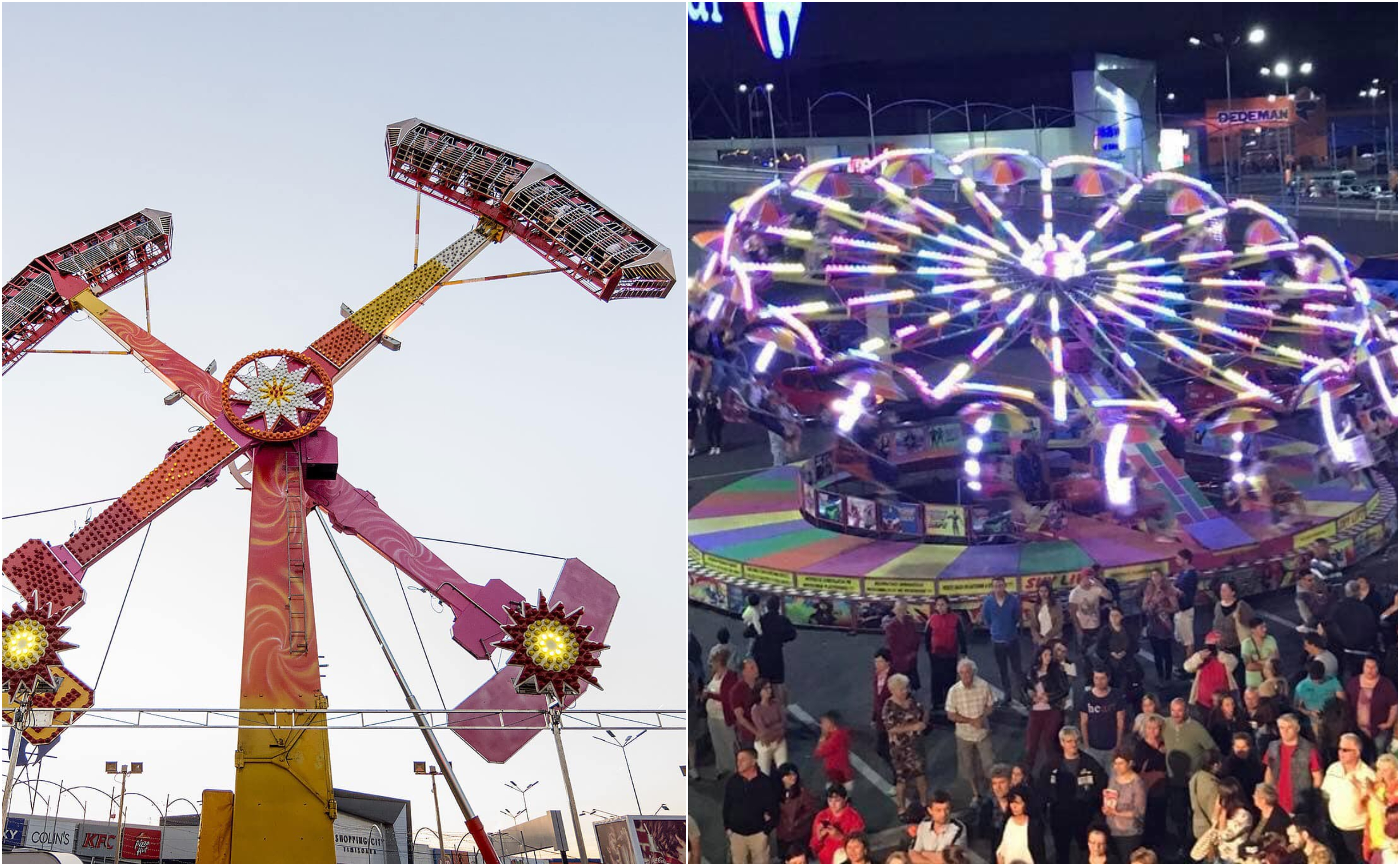 FOTO. Cel mai mare parc de distracții, în parcarea NEPI Satu Mare! Concerte și produse spectaculoase