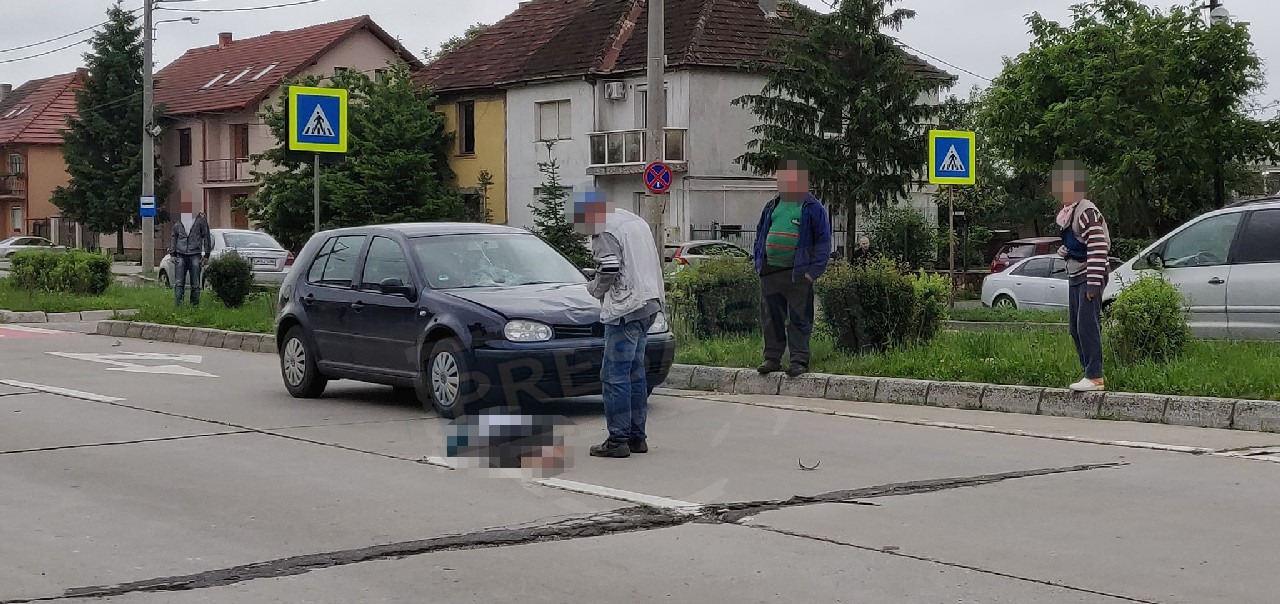 FOTO/VIDEO. Pieton spulberat de o mașină pe Drumul Botizului. Femeie în stop cardio-respirator