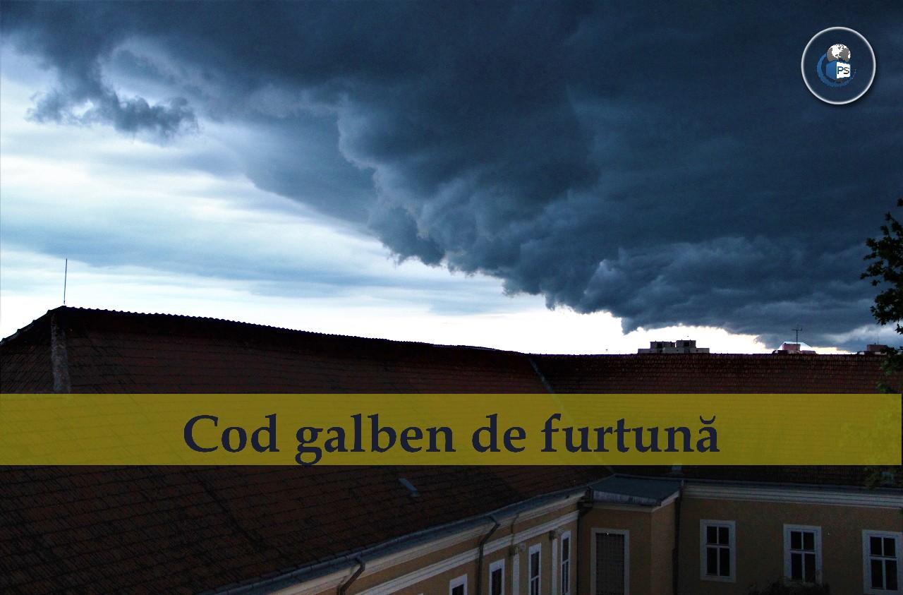 Satu Mare rămâne sub Cod galben de furtuni și vijelii. Posibile căderi de grindină