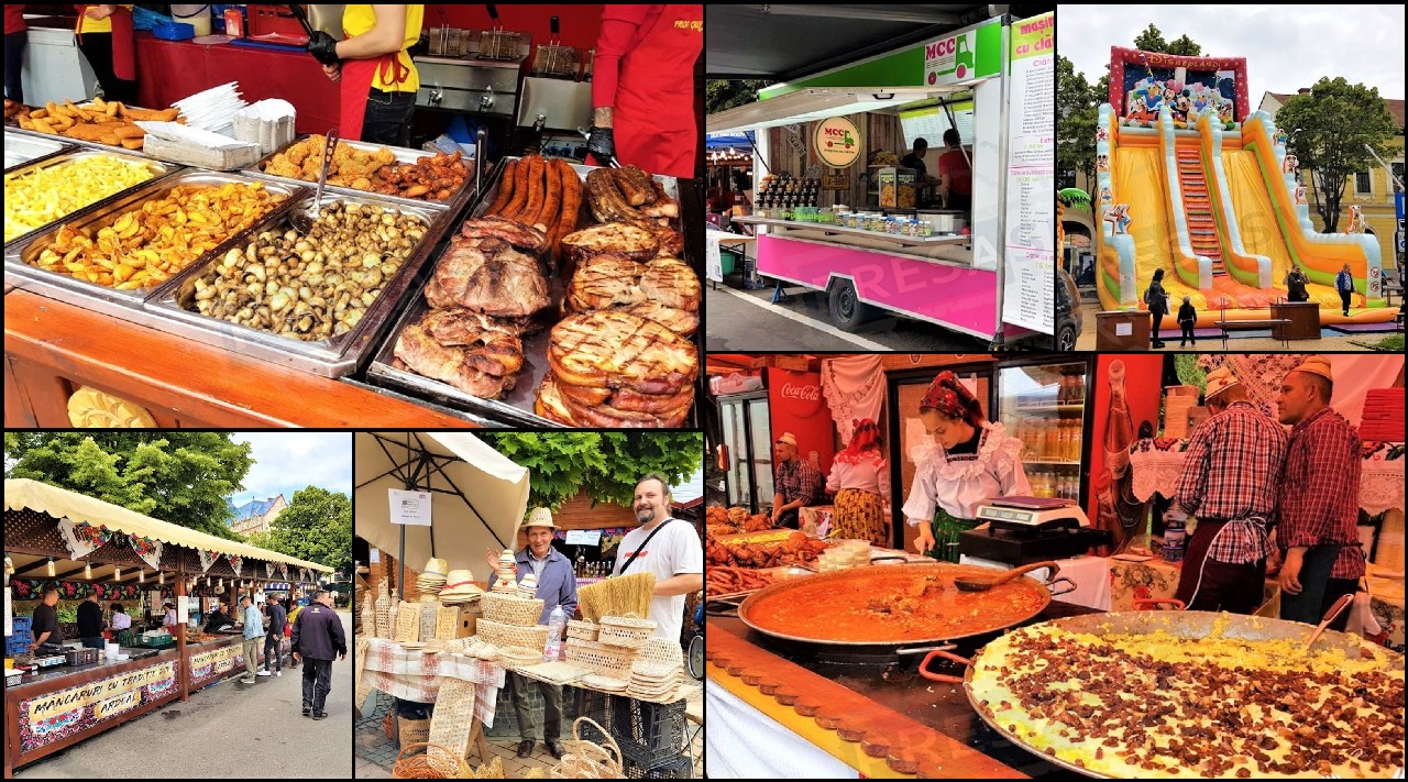 FOTO/VIDEO. Comercianții își așteaptă deja clienții. Pe scena principală, ultimele pregătiri