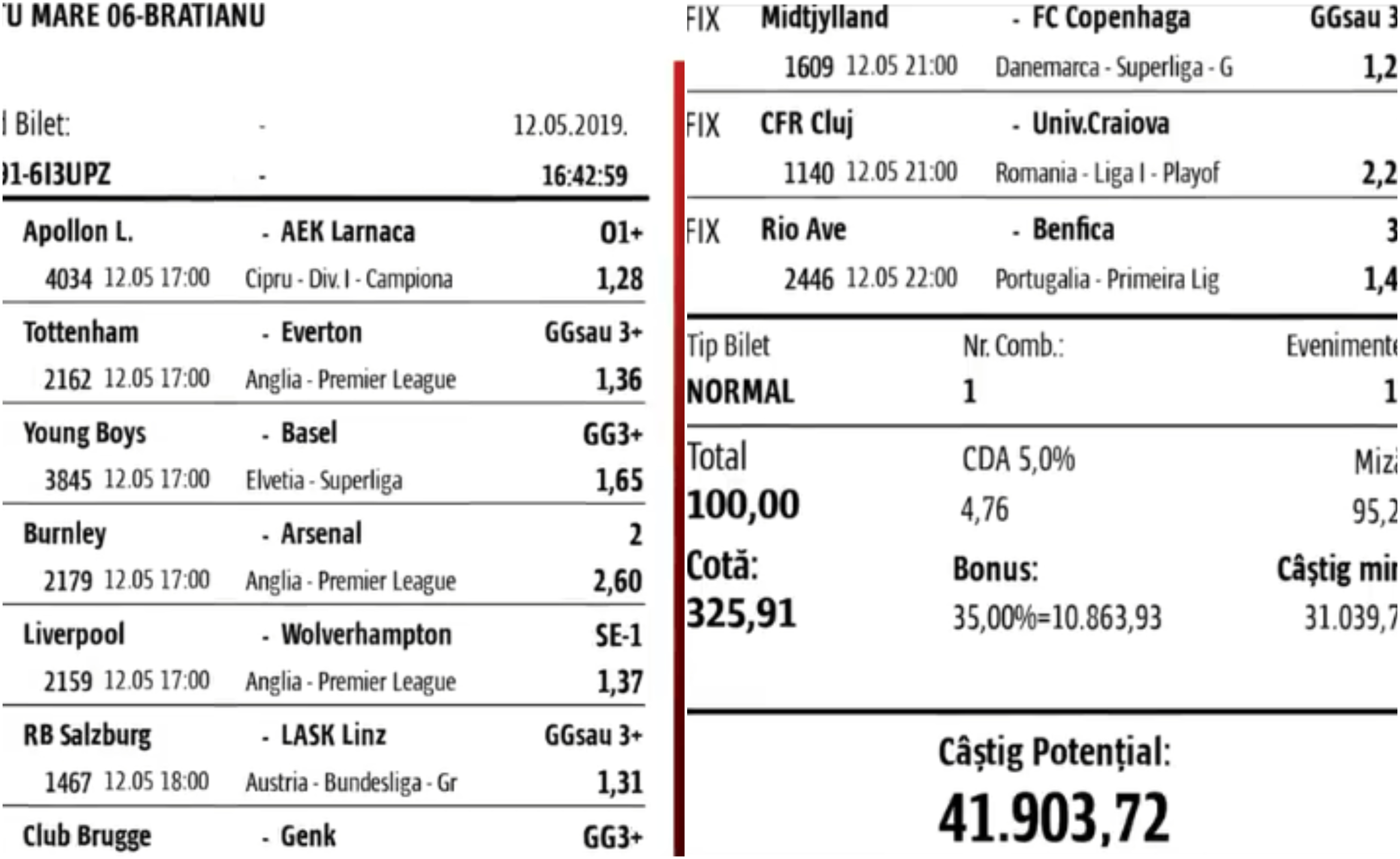 FOTO. Cel mai inspirat sătmărean. A câștigat zeci de mii de euro la pariuri sportive