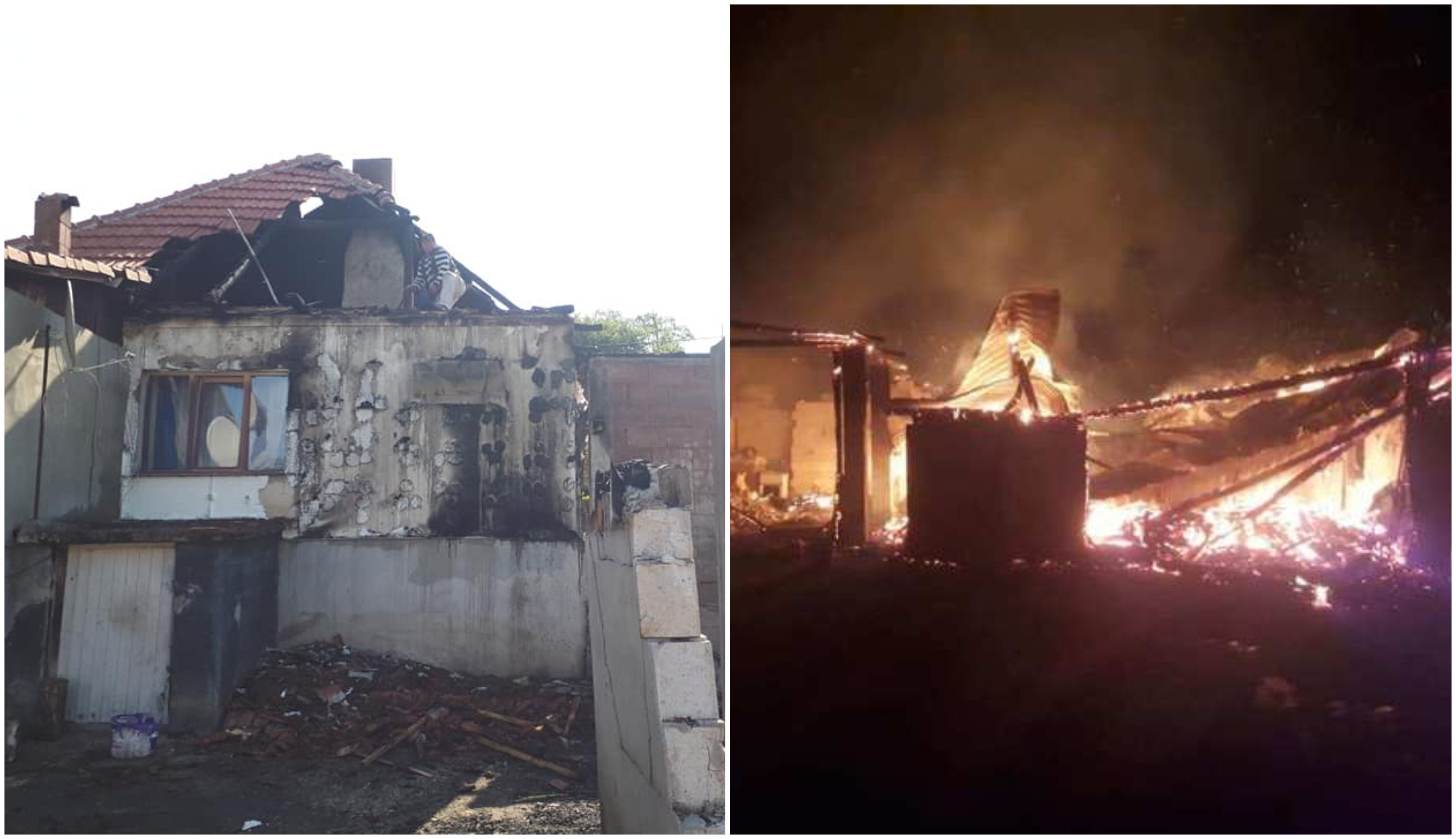 FOTO. Drama unei familii rămase fără casă după un incendiu puternic. Haideți să îi ajutăm