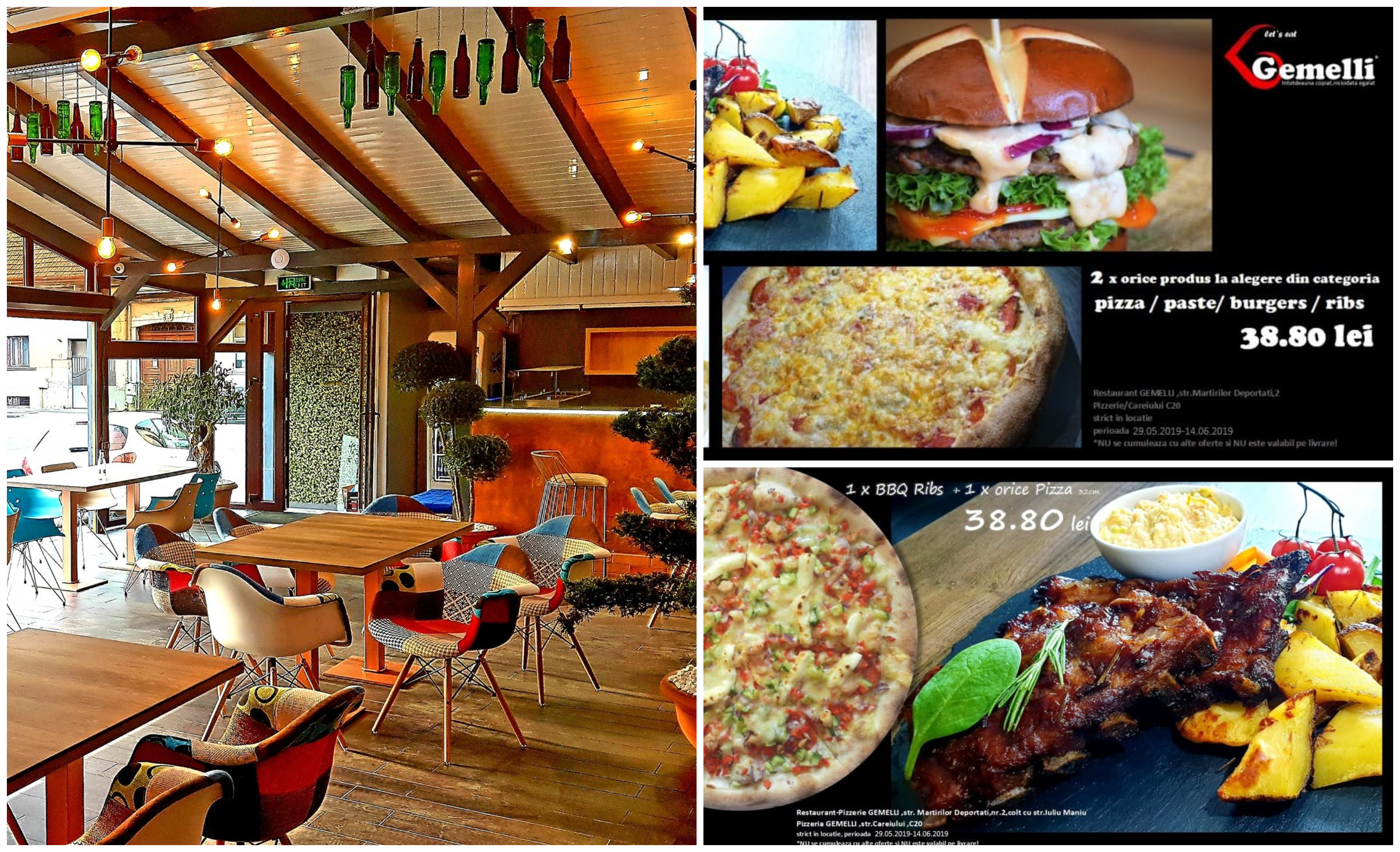 FOTO. Ofertă marca Gemelli: Supe, burgeri, costițe sau paste, la prețuri ”delicioase”