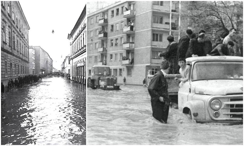 FOTOGALERIE. Astăzi se împlinesc 49 de ani de la inundațiile catastrofale din județ