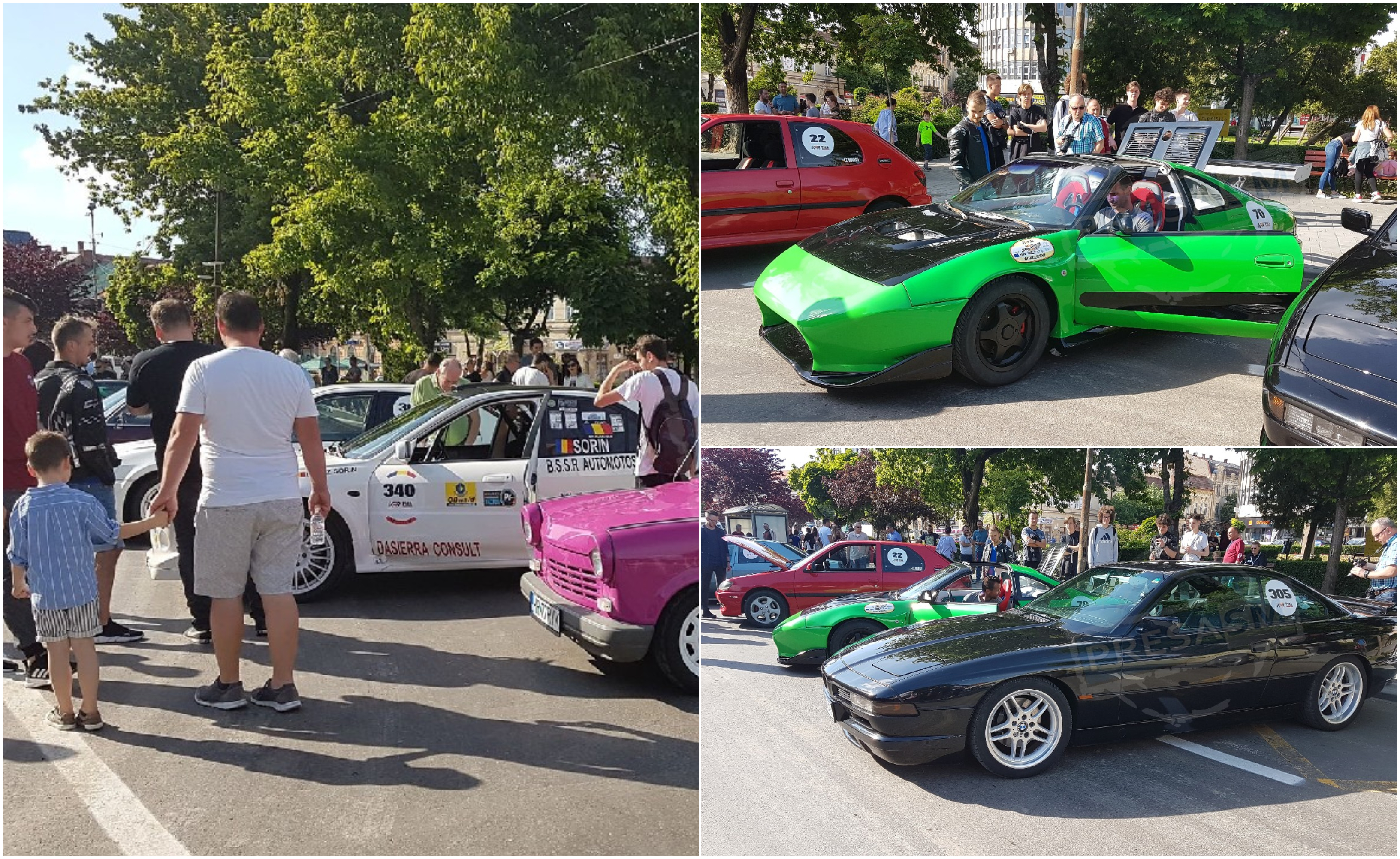 FOTOGALERIE. Mașinile retro intră în concurs. Au ”invadat” centrul Sătmarului