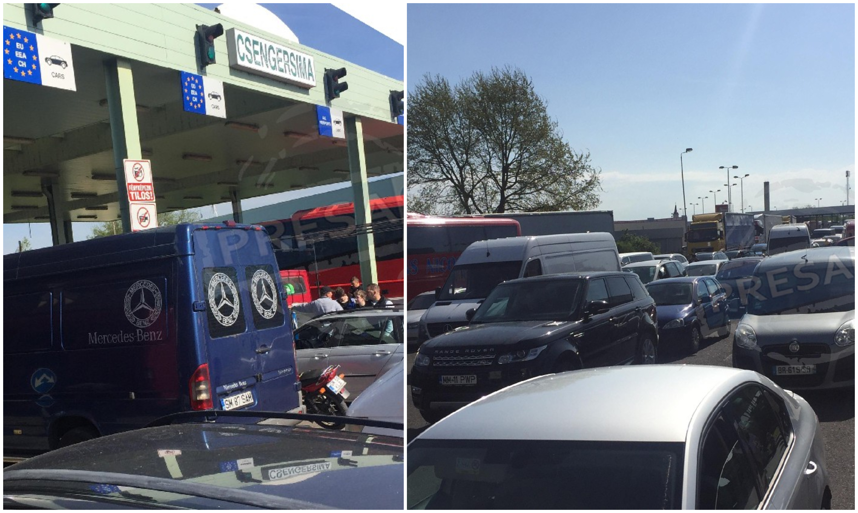 FOTO. Vămile Petea și Urziceni, blocate total de ore întregi! Nu se poate ieși din România