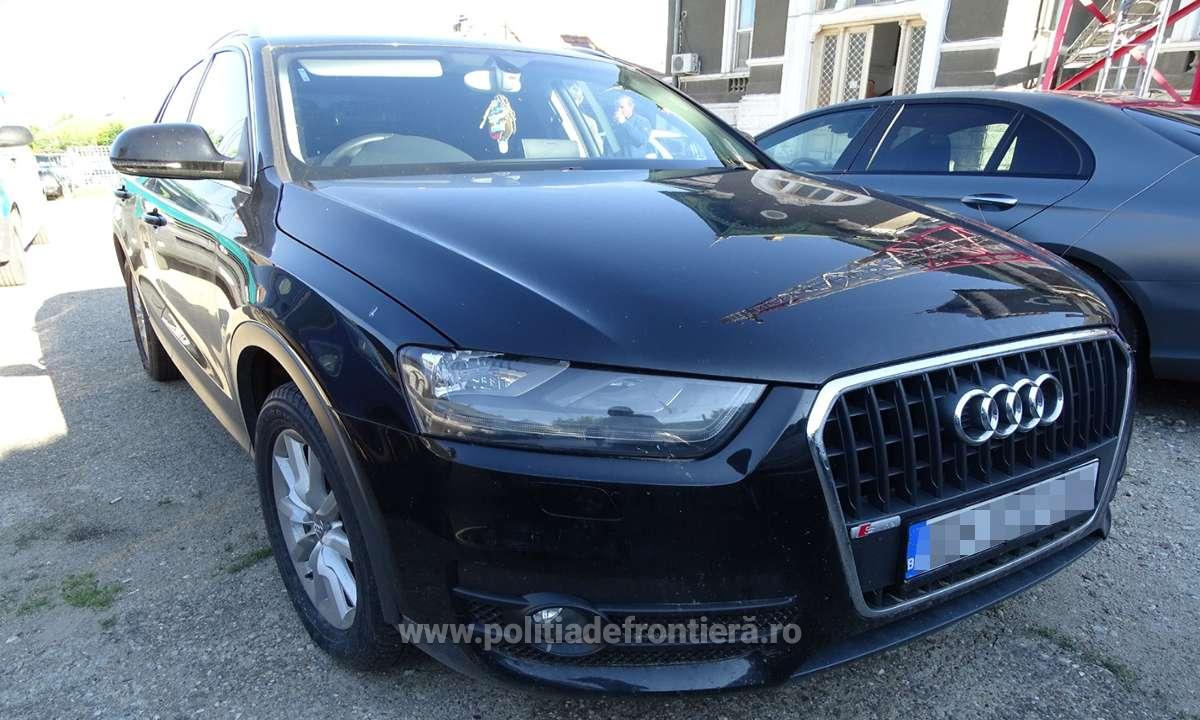 Audi, de zeci de mii de lei, confiscat la Petea. Iranian cercetat penal
