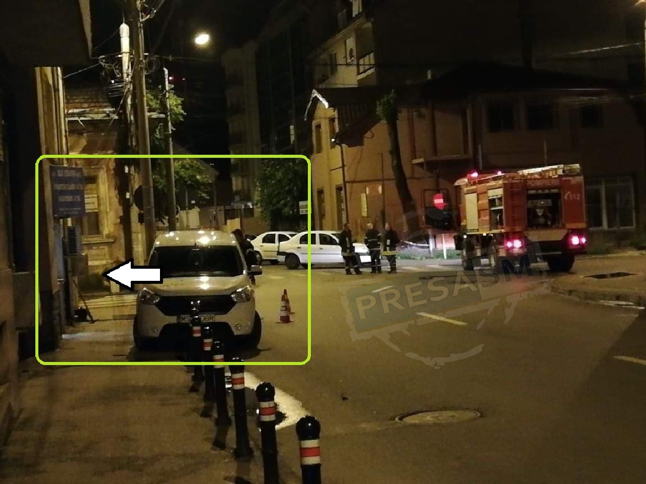 FOTO. Scurgere de gaz în centrul Sătmarului. Pompierii au blocat circulația