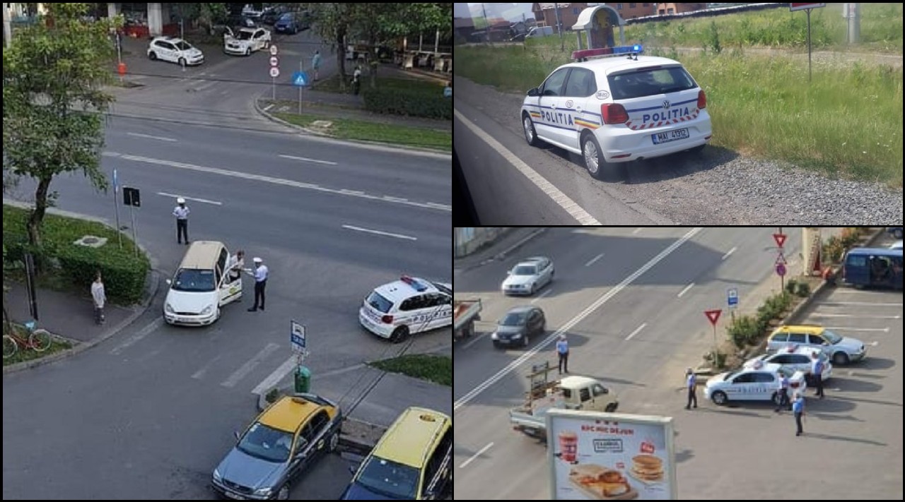 FOTO. Acțiuni masive ale Poliției. Echipaje prezente pe principalele artere