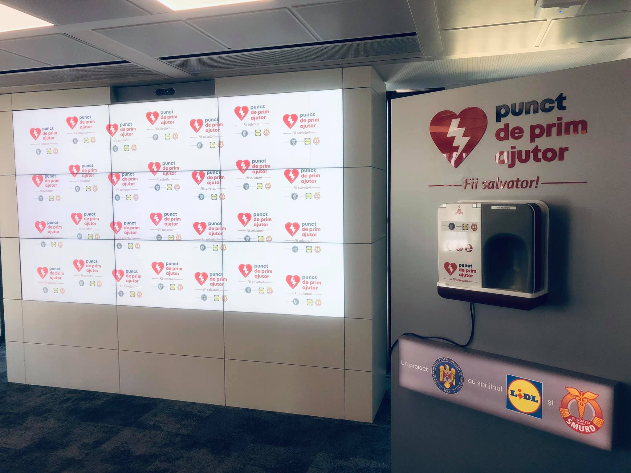 FOTO/VIDEO. Toate magazinele Lidl, dotate cu echipamente avansate de prim ajutor