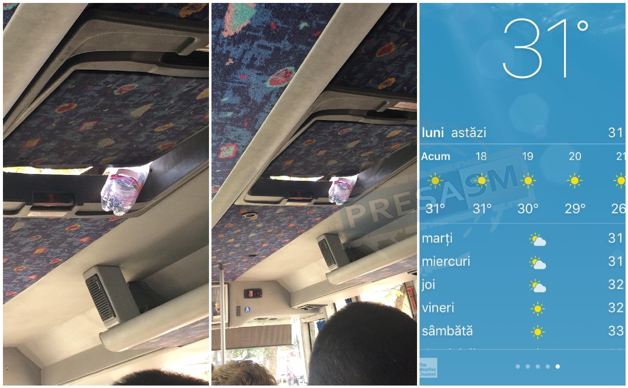 FOTO. Aer ”condiționat” la flacon! Noua invenție pe autobuze. Navetiștii, la saună