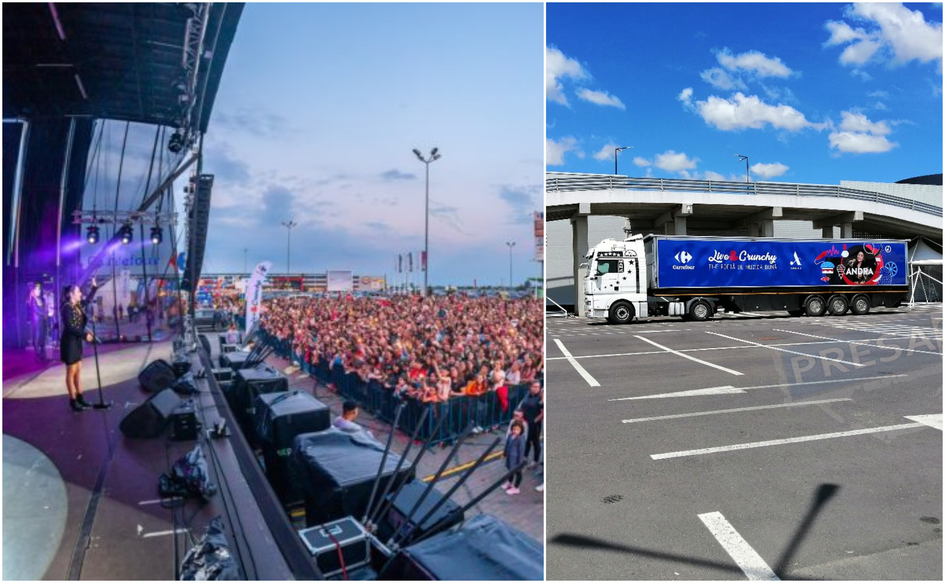 FOTO. Au început pregătirile pentru concertul Andra&Voltaj la mall-ul NEPI Satu Mare