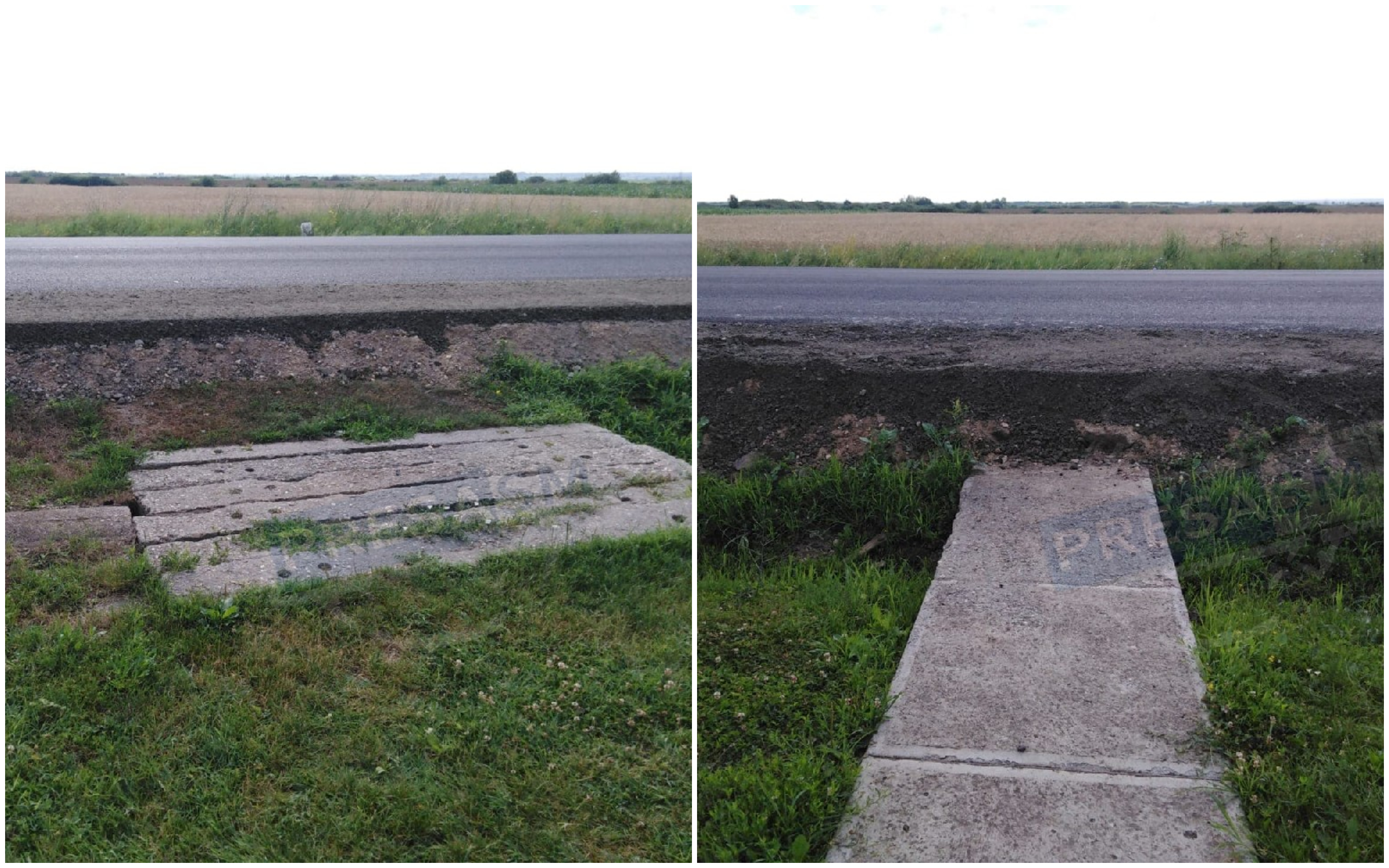 FOTO. DN 1F, înălțat cu zeci de centimetri. Oamenii sunt ”sechestrați” în propria casă