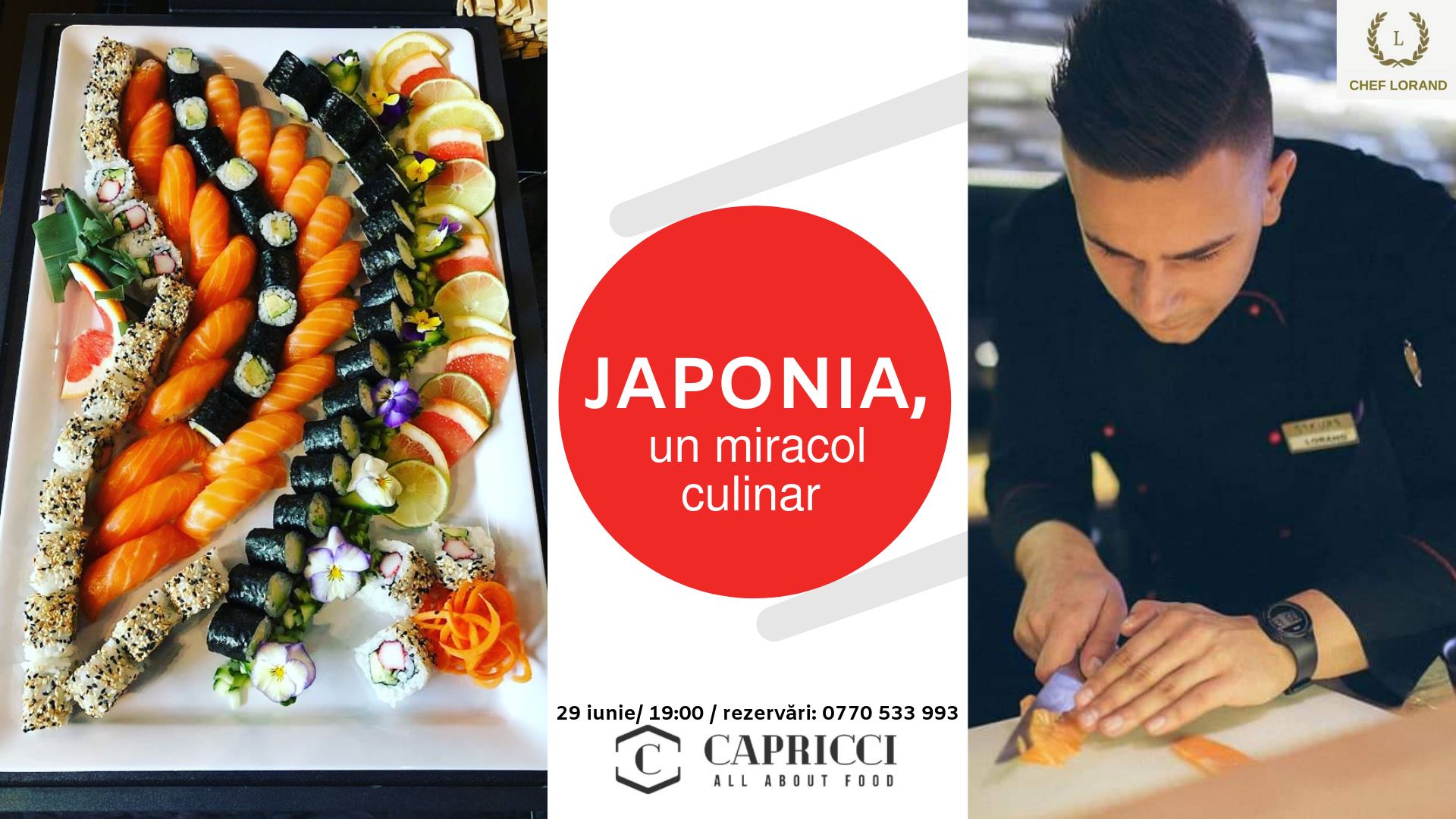 SPECTACULOS. Seară japoneză în mall-ul NEPI. Simfonie a gusturilor la Capricci