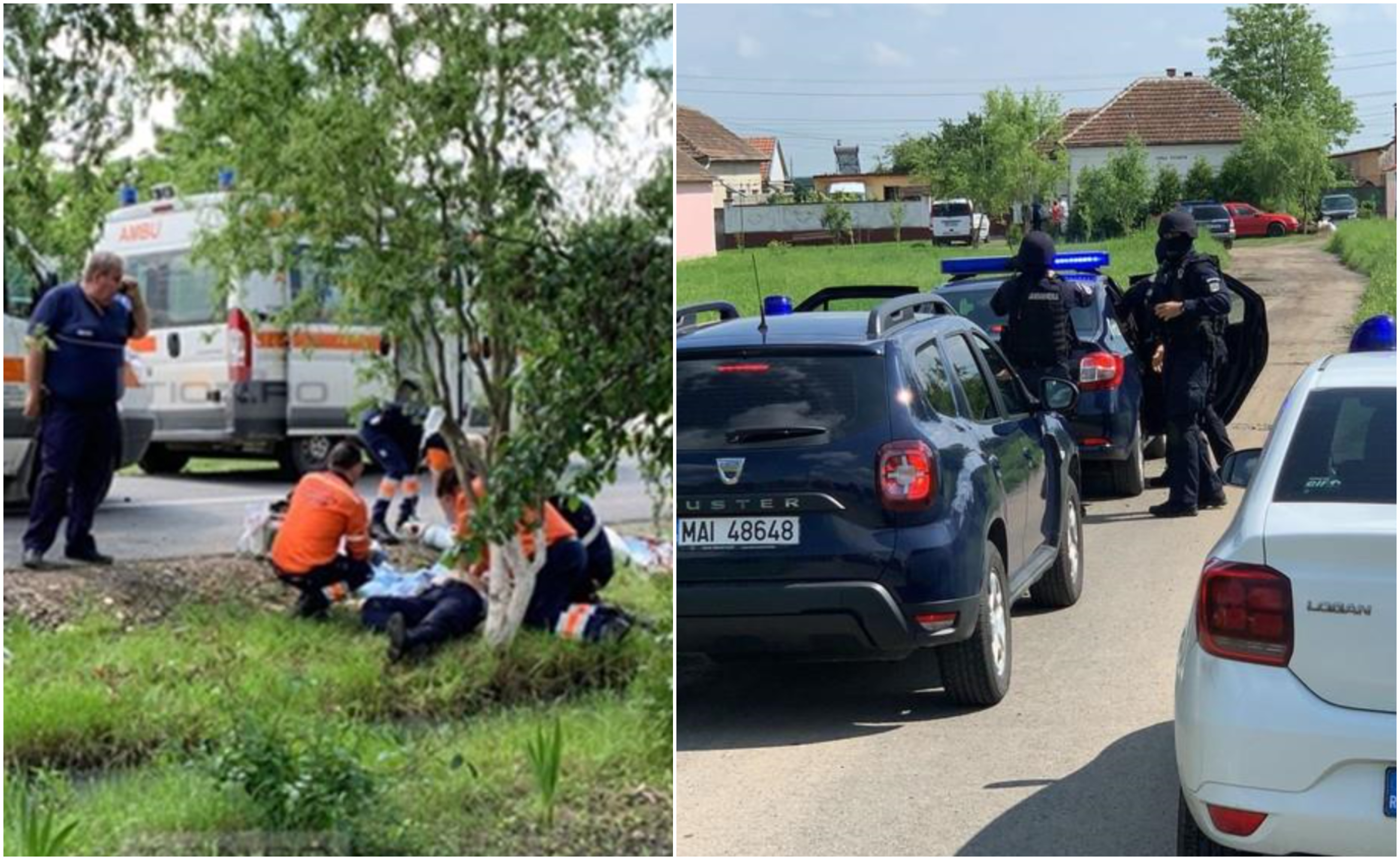 FOTO/VIDEO. Doi polițiști împușcați în România! Unul a murit! Criminalul, căutat peste tot