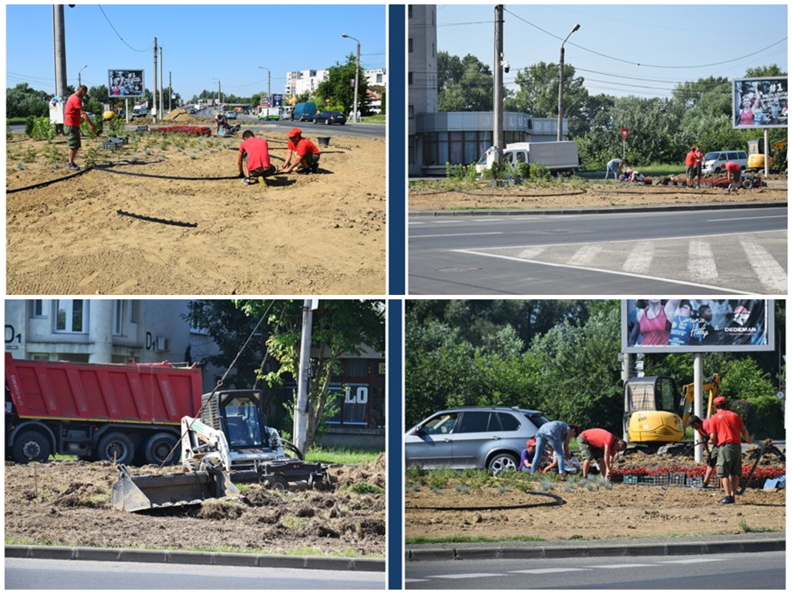 FOTO. Spațiile verzi din centrul municipiului Satu Mare, reabilitate total. Aspect modern