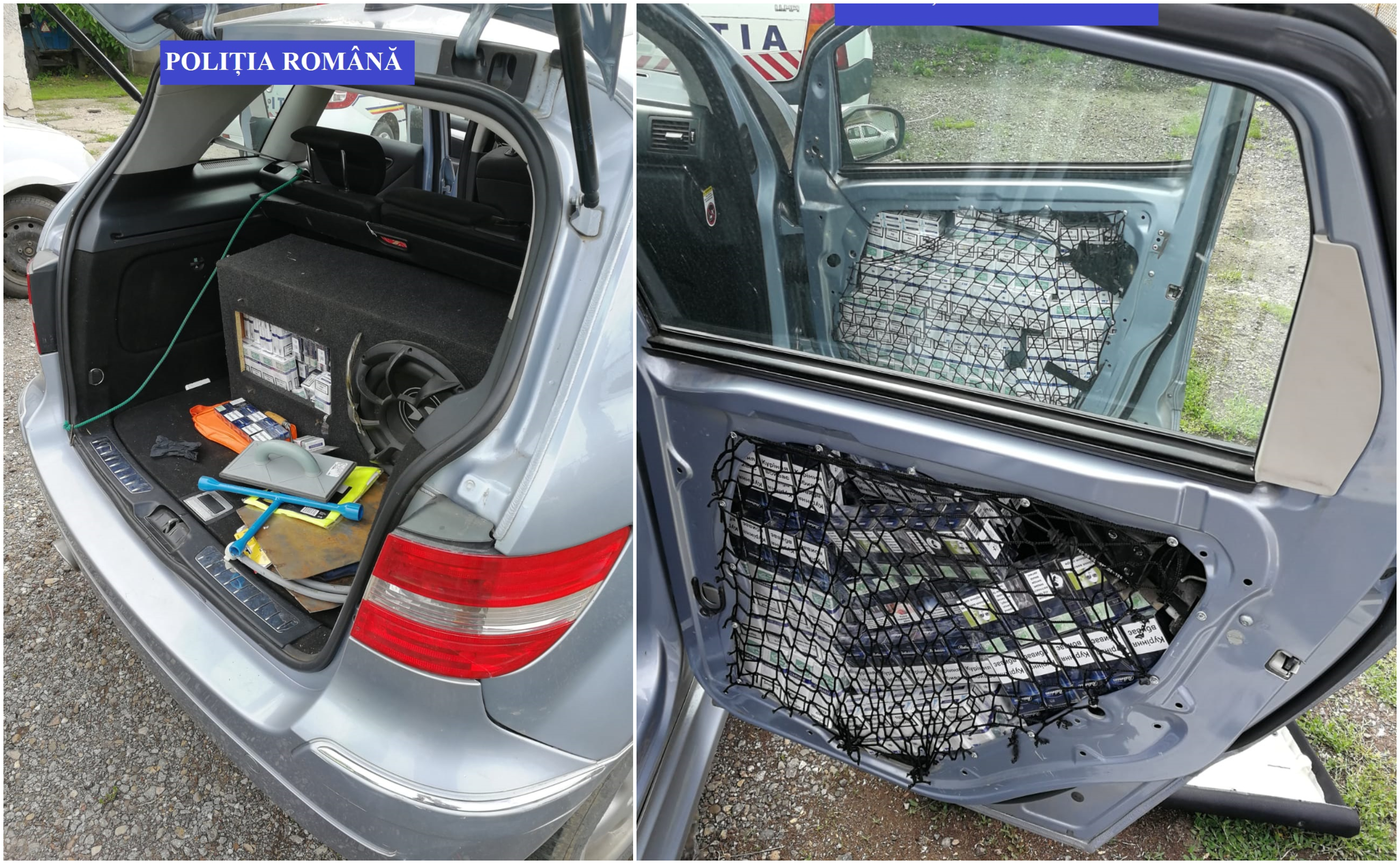 FOTO. Cum se aduc țigările de contrabandă pe DN19, din județul Bihor spre Satu Mare