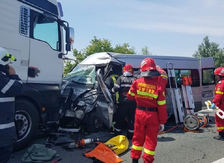 FOTO/VIDEO. Cine este vinovat pentru accidentul grav de pe DN19. Concluzia Poliției Satu Mare