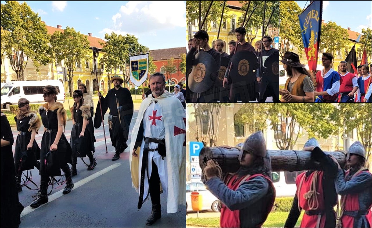 FOTO/VIDEO. Salve de tun la Satu Mare. Municipiul, sub asediul cavalerilor