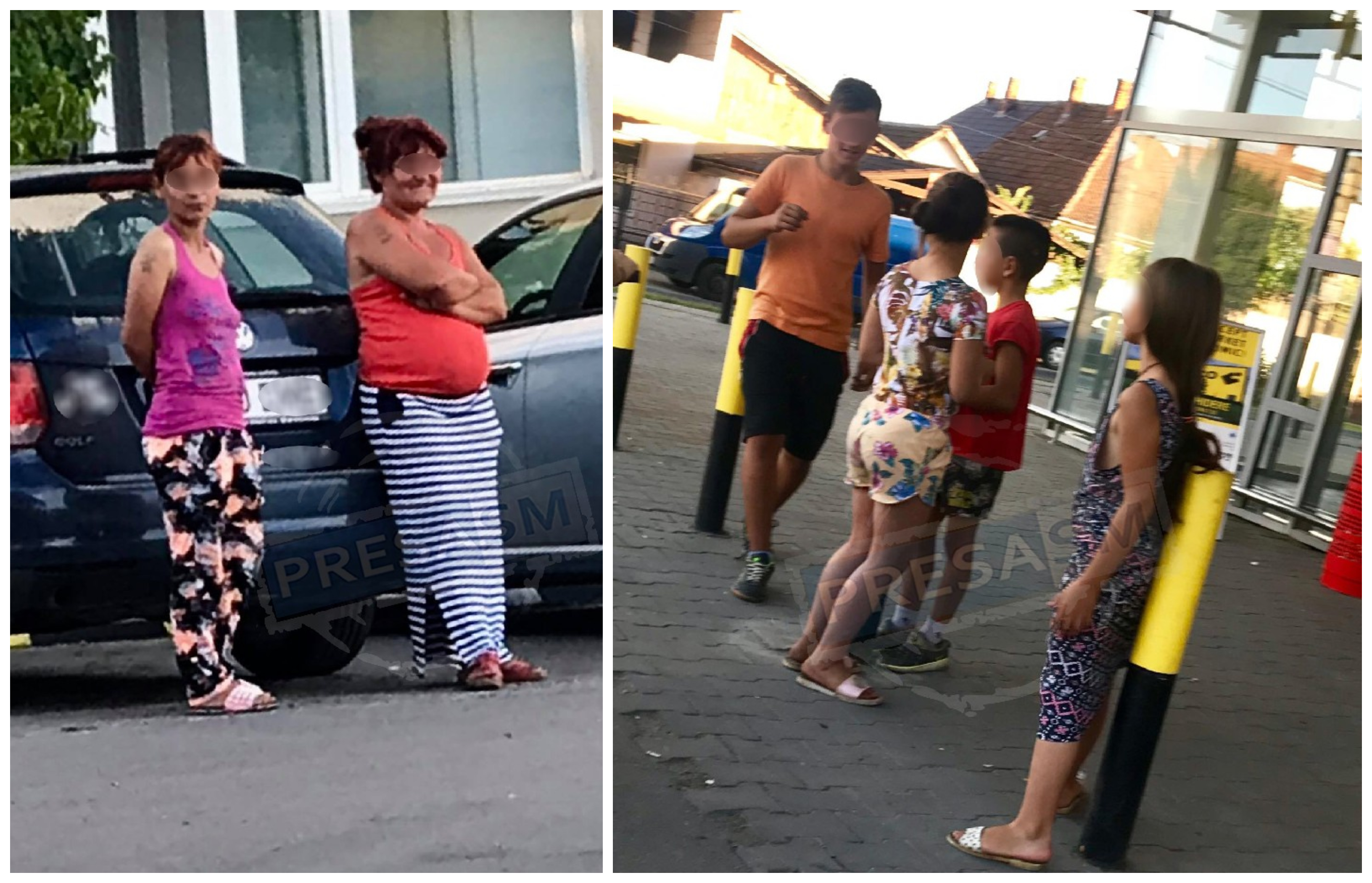 FOTO. Cum își trimit mamele copiii la cerșit în Satu Mare. Și le iau banii