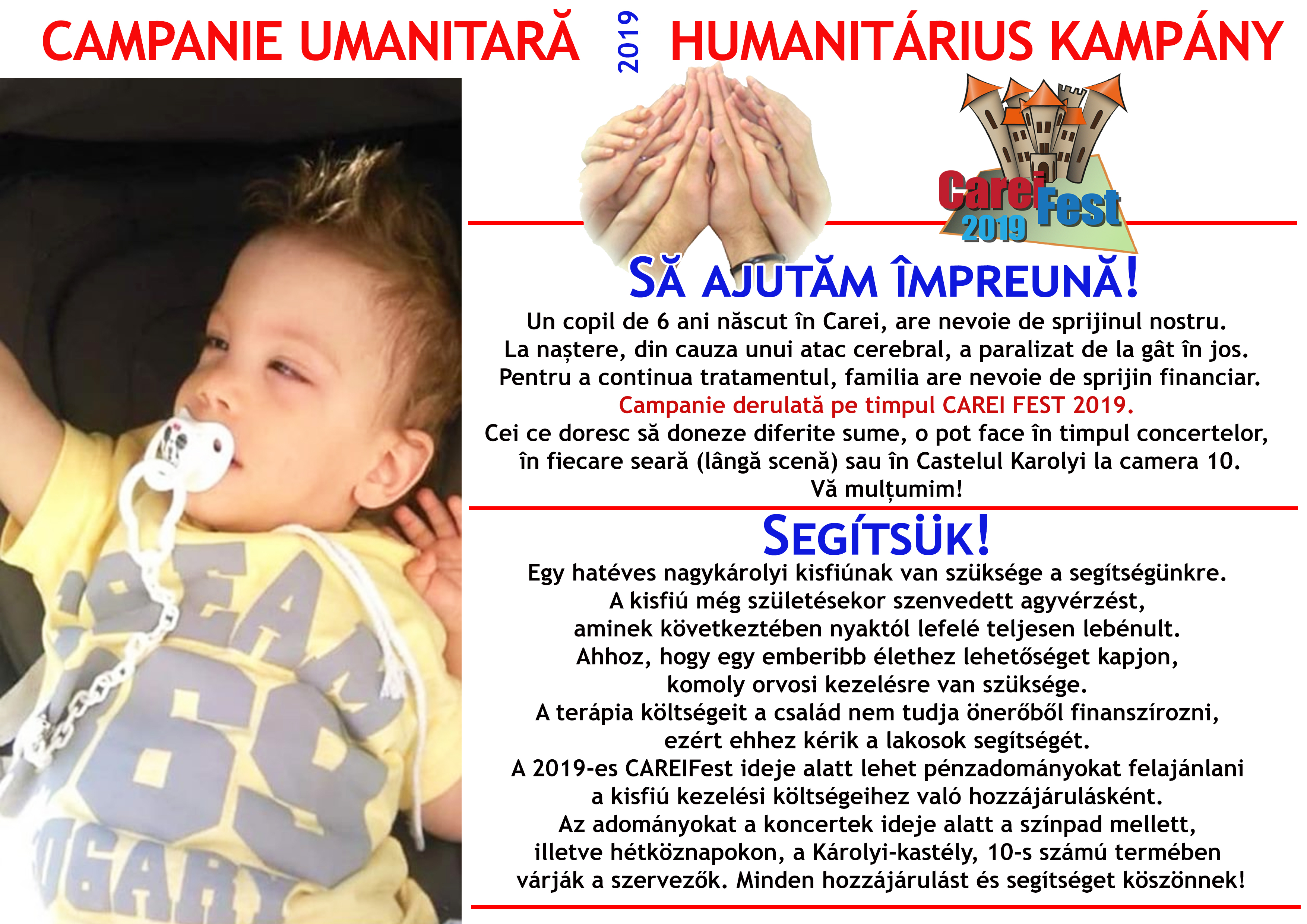 FOTO. Un băiețel (6 ani) a paralizat și are nevoie urgentă de ajutorul nostru