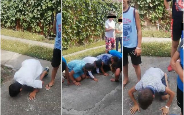 FOTO/VIDEO. Ce spune Patriarhia despre copiii puși să facă mătănii pe asfalt