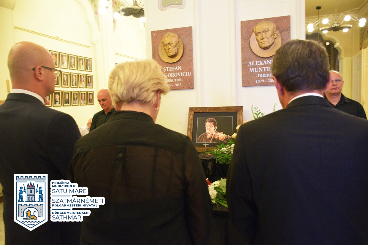 FOTO. Autoritățile sătmărene, un ultim omagiu pentru Rudolf Fátyol