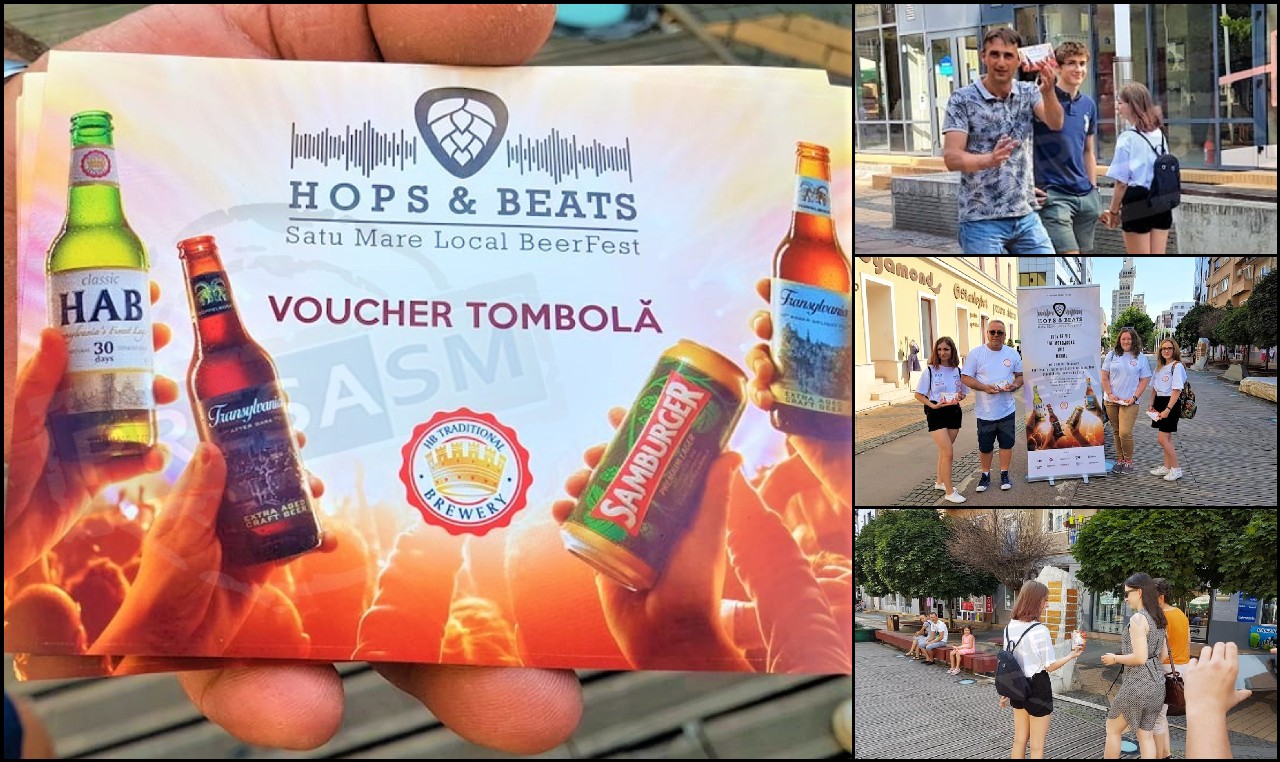 FOTO. Se împart mii de cupoane pentru beri GRATUITE în centrul Sătmarului!