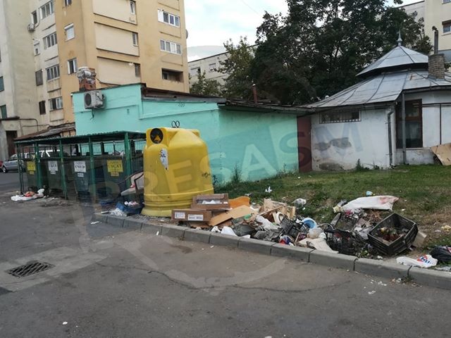FOTO. Mizerie de nedescris în cartiere. Gunoaiele, lăsate la doi pași de pubele