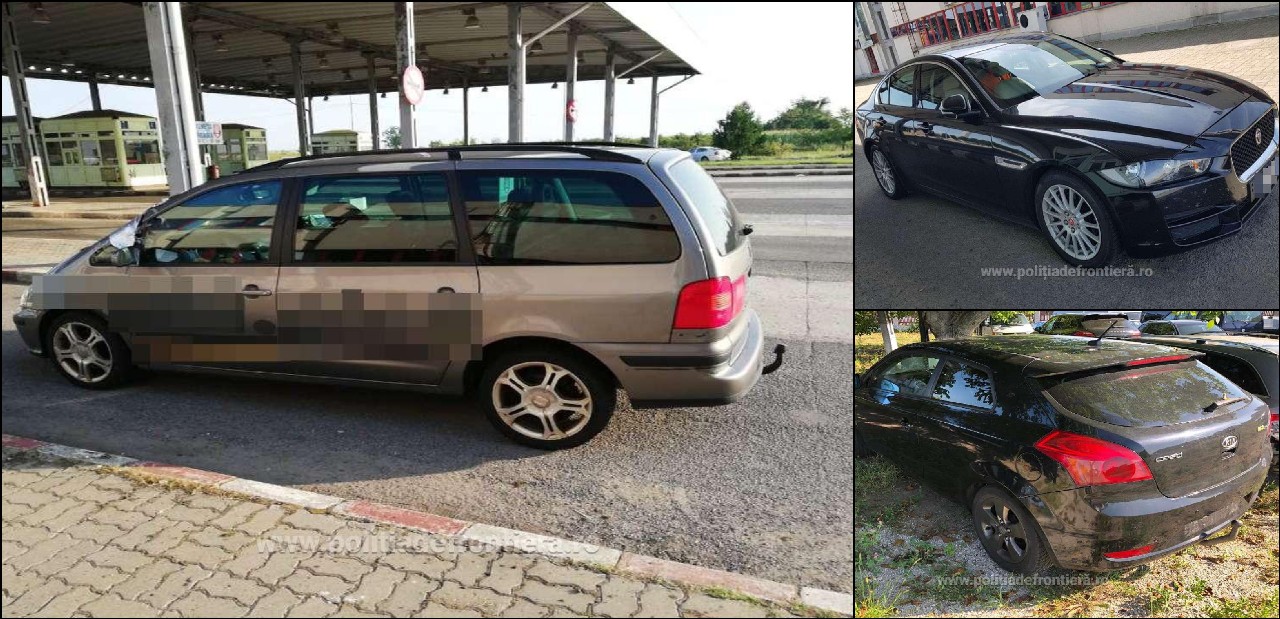 FOTO. Tot mai mulți români se reîntorc cu mașini furate. Prinți la PTF Petea
