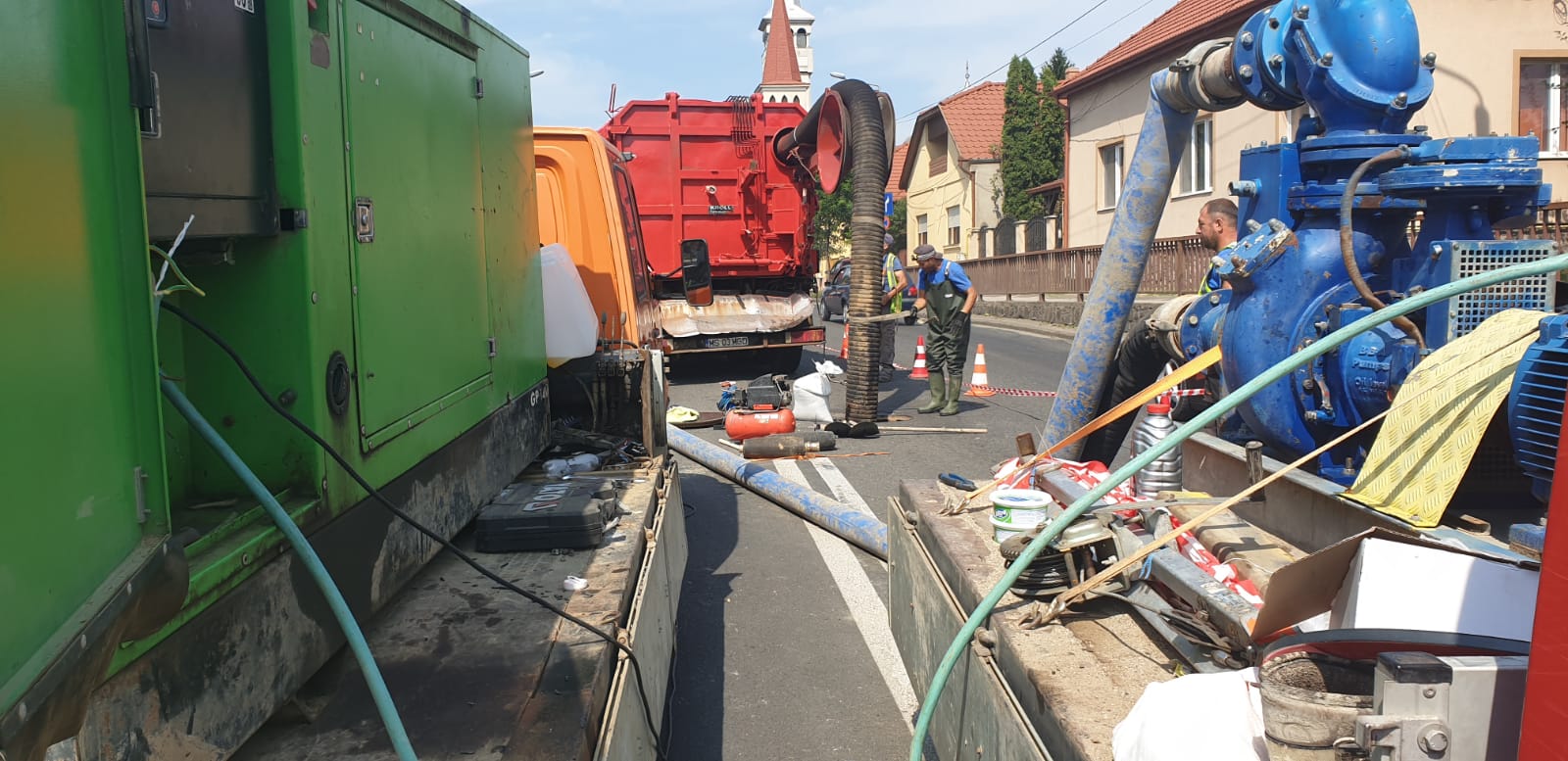 FOTO. Lucrările de pe bulevardul Goga, cu tehnologie No-Dig. Se va săpa doar o mică porțiune