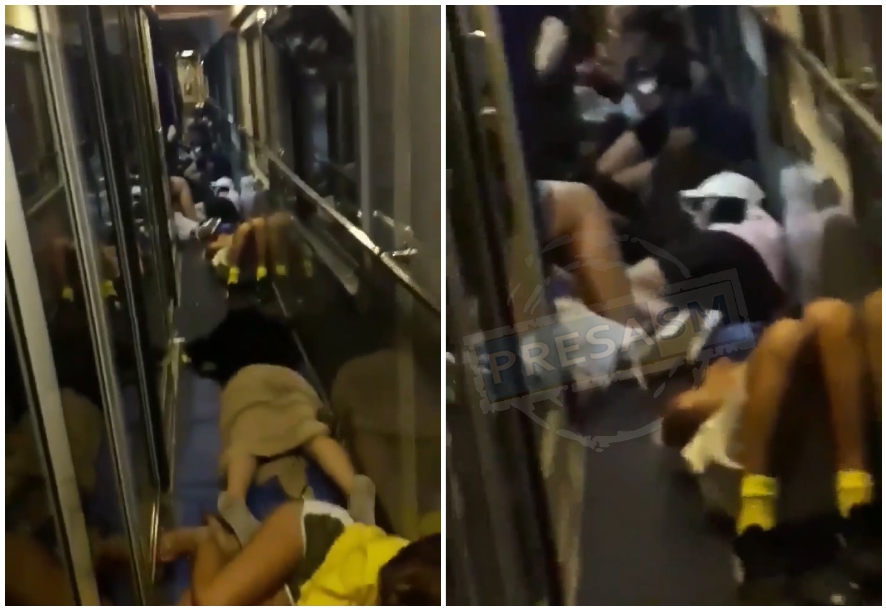 VIDEO. Copii care dorm pe holul din vagoanele CFR. Zeci de elevi din Satu Mare!