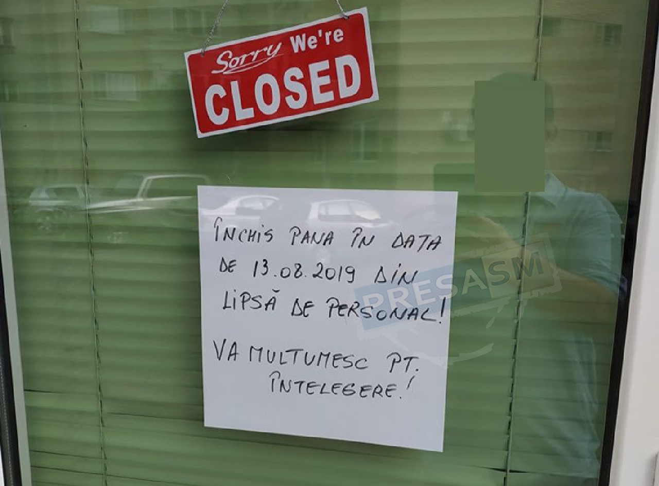 FOTO. Criză majoră! Magazinele se închid din lipsă de personal în Satu Mare