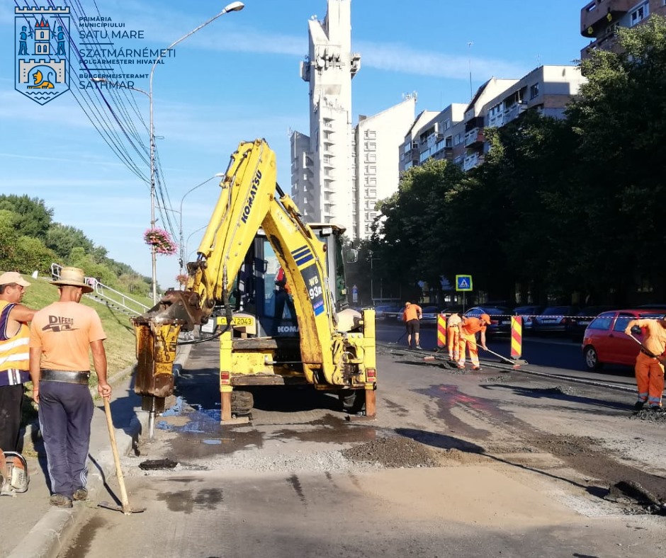 FOTO. Atenție! Restricții de circulație pe B-dul Transilvania! Se circulă greu