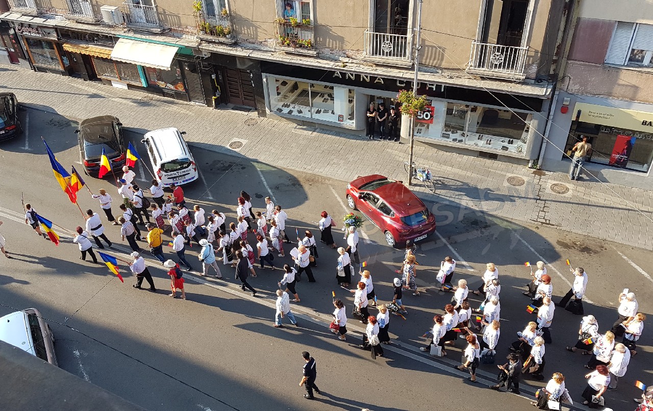 FOTO/VIDEO. Românii au comemorat Dictatul de la Viena pe străzile Sătmarului