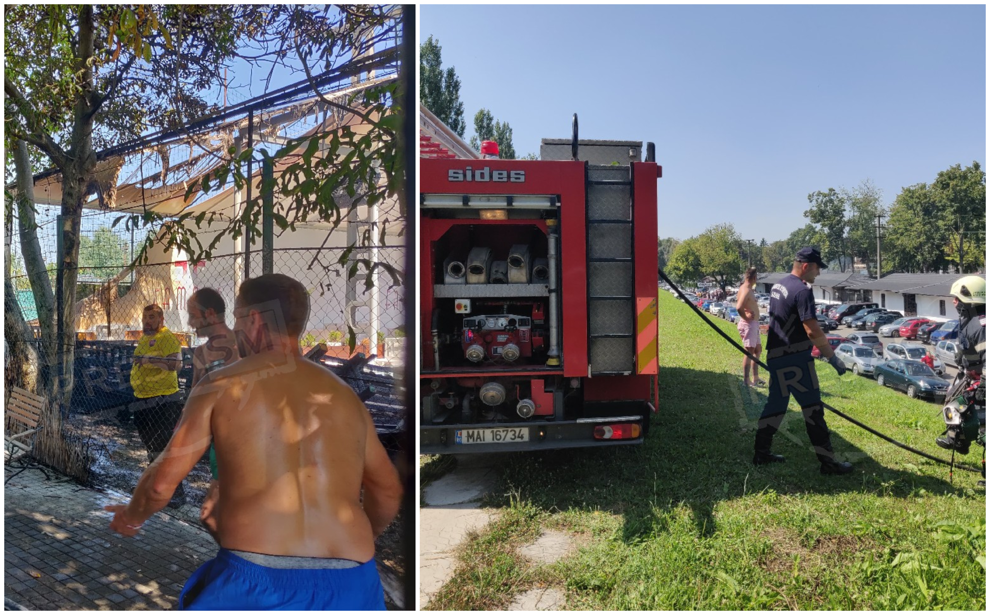 FOTO/VIDEO. Incendiu la Clubul Famous, în ștrand! Posibilă mână criminală