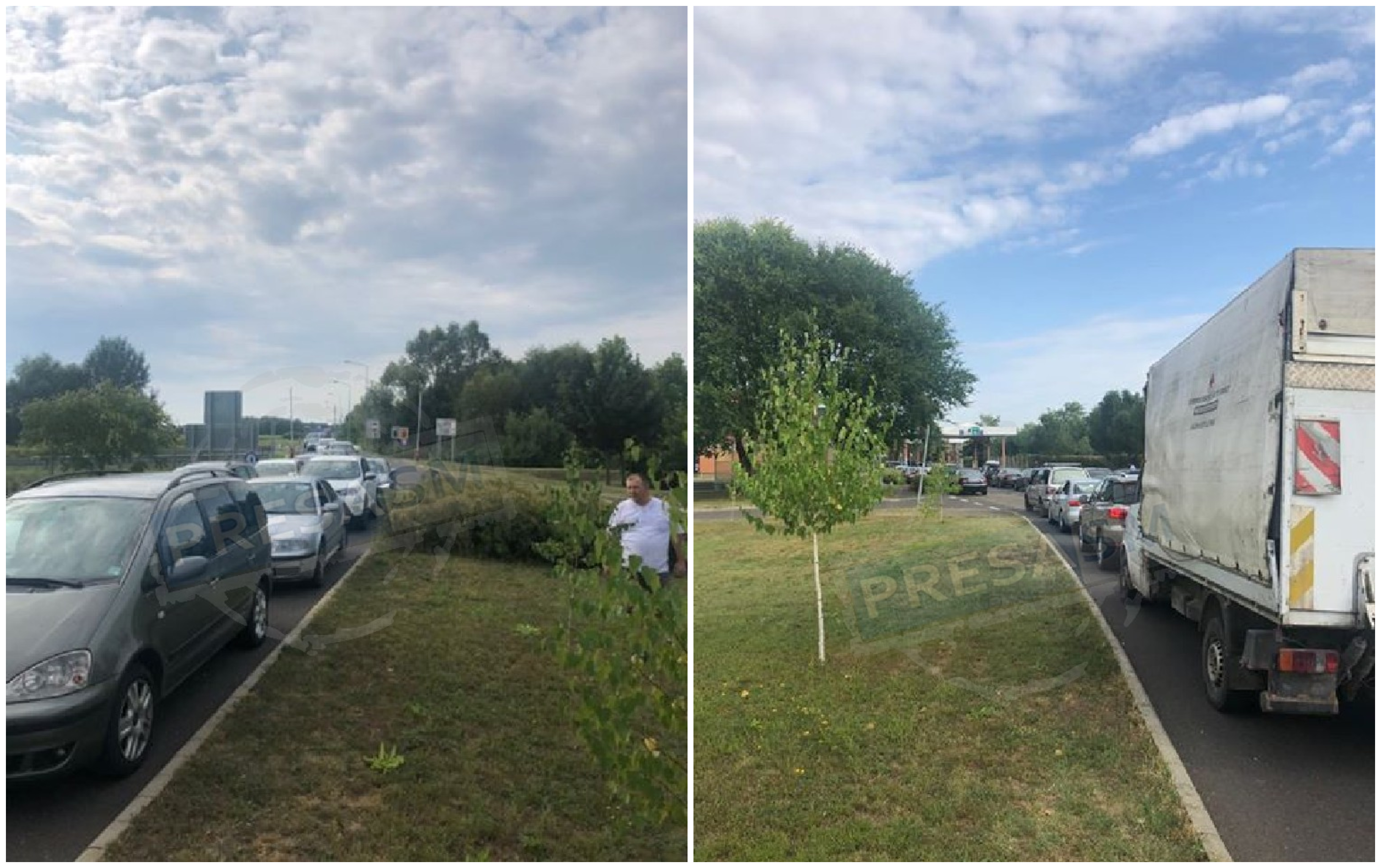 FOTO. PTF Urziceni, sufocat de mașini. Cozi imense, claxoane și înjurături