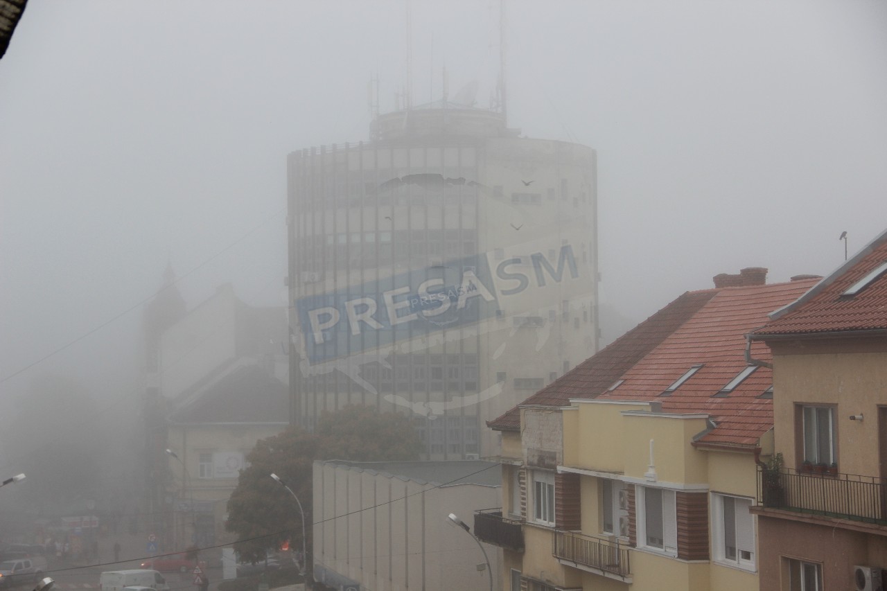 Cod galben de ceață densă la Satu Mare. Lista localităților vizate