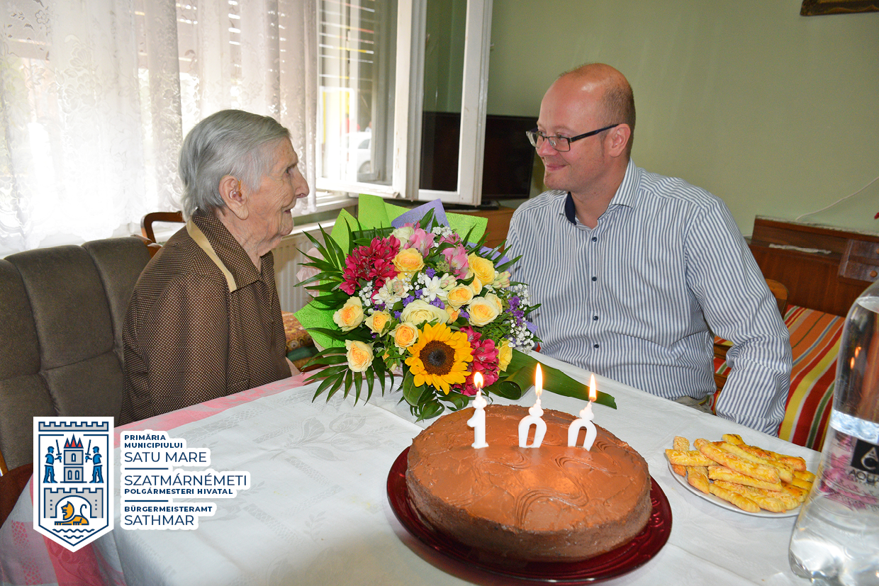FOTOGALERIE. Sătmăreanca care a ajuns la 100 de ani! La mulți ani!