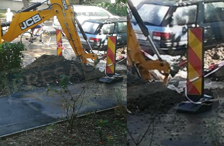 FOTO/VIDEO. "Dorel" lovește din nou. Inundație pe o stradă din municipiul Satu Mare